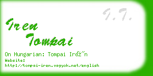 iren tompai business card